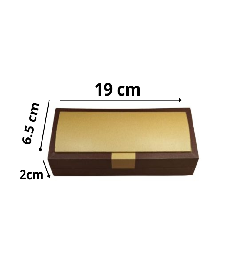 Boîte Vide Pour Cadeau Élégante en Similicuir (19x2x6.5cm) Idéale pour Stylos, Montres et Accessoires